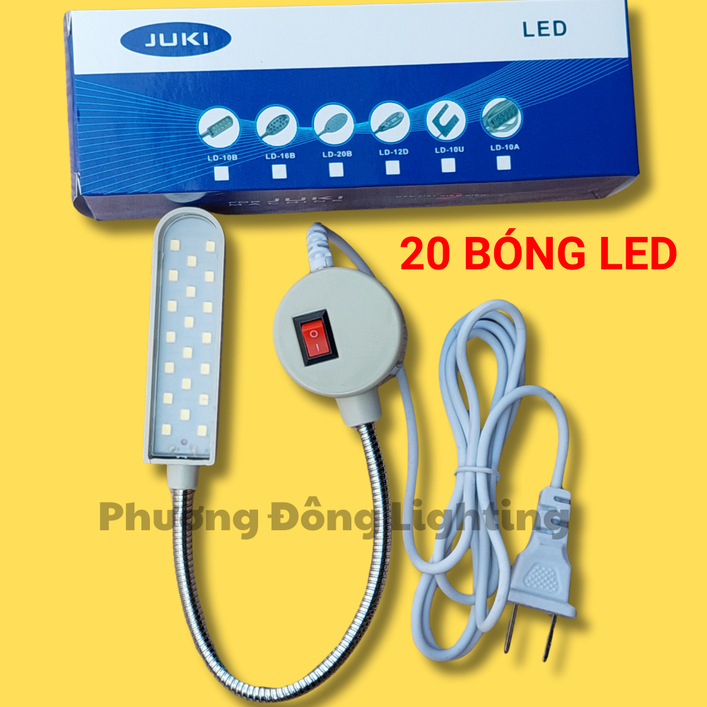 Đèn LED Máy May Juki 10 bóng, 20 bóng, 30 bóng có công tắc và hít nam châm