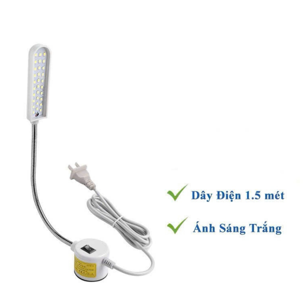 Đèn LED Máy May Juki 10 bóng, 20 bóng, 30 bóng có công tắc và hít nam châm