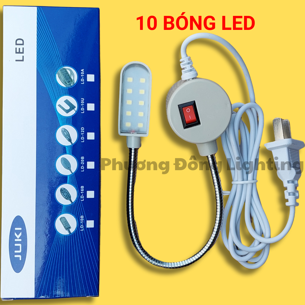 Đèn LED Máy May Juki 10 bóng, 20 bóng, 30 bóng có công tắc và hít nam châm
