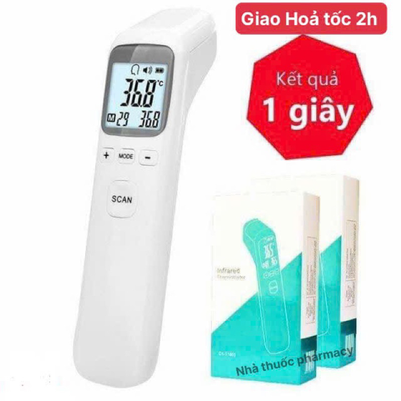 Nhiệt kế điện tử hồng ngoại đo trán CK-T1803 (tặng pin)