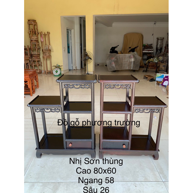 đôn nhị Sơn thùng gỗ lim , hương đá ngang 56 cao 80 sâu 26 ( giá 1 cái )