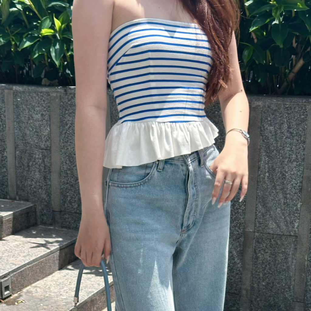 Áo Quây Ngực The Tube Top - Premium Stripe Cotton - Women