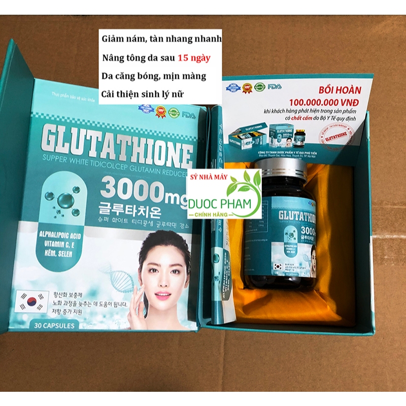 bột uống trắng da glutathione 1300mg Viên 3000mg dưỡng trắng giúp trắng da cấp tốc, nâng tông, hết nám, tàn nhang GWYNNE suplemento BPC-157 BPC-157 GHK Lotion Selection:1 Bottle