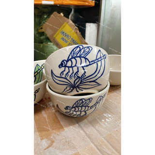 Tô Gốm Chỉ Xanh/Phết Xanh/Sọc/Gà Trống/Cá Cao Cấp Size Đại 20cm - Hàng Cực Đẹp Lòng Không Chấm Chân - Gốm Xưa Lái Thiêu
