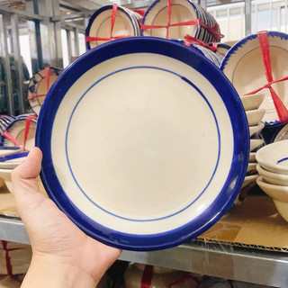 Bộ Chén Dĩa Tô Bắt Chỉ Xanh Nam Bộ Hàng Cao Cấp - Dành Cho 4 Người - Gốm Lái Thiêu Xưa Cho Người Hoài Niệm - Gốm Nam Bộ