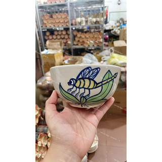 Tô Gốm Chỉ Xanh/Phết Xanh/Sọc/Gà Trống/Cá Cao Cấp Size Đại 20cm - Hàng Cực Đẹp Lòng Không Chấm Chân - Gốm Xưa Lái Thiêu