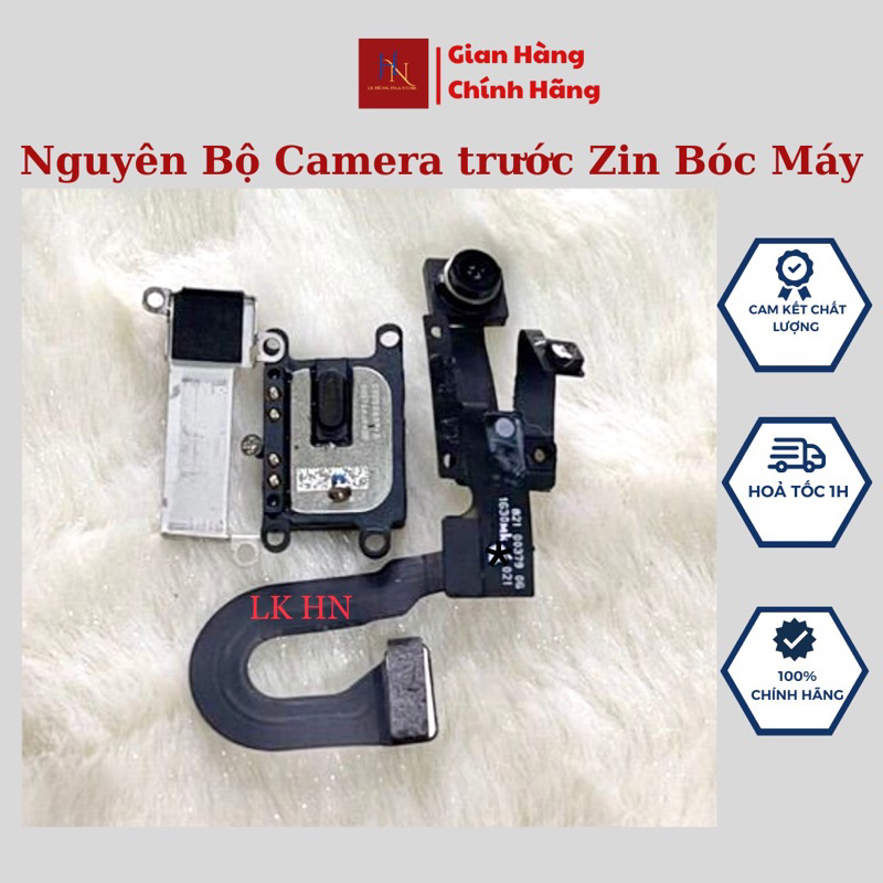 Bộ Camera Trước Dành Cho 7 7 P 8 8 P se 6 6 P 6s 6 sp, Camera Trước Kèm Loa Trong Kèm Nẹp Chụp Hình Sắc Nét- Zin Bóc Máy