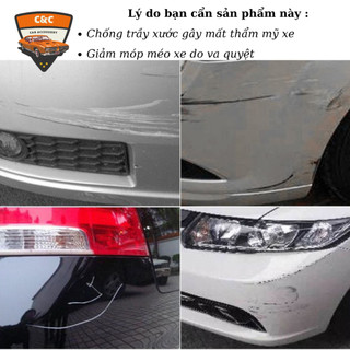 Dải chống va chạm, trầy xước ô tô PVC. Miếng dán(nẹp) chống va chạm trầy xước xe hơi
