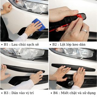 Dải chống va chạm, trầy xước ô tô PVC. Miếng dán(nẹp) chống va chạm trầy xước xe hơi