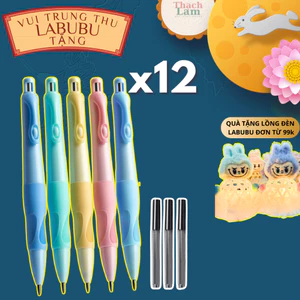 Combo Bút Chì Cá Heo Tập Viết Bấm 2B Ngòi 2.0mm Đồng Hành Cùng Bé giúp bé cầm bút đúng tư thế