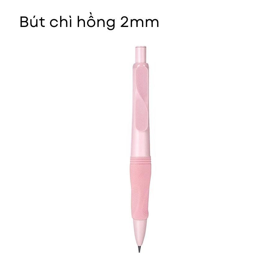 [Tặng Labubu] Combo Bút Chì Cá Heo Tập Viết Bấm 2B Ngòi 2.0mm Đồng Hành Cùng Bé giúp bé cầm bút đúng tư thế