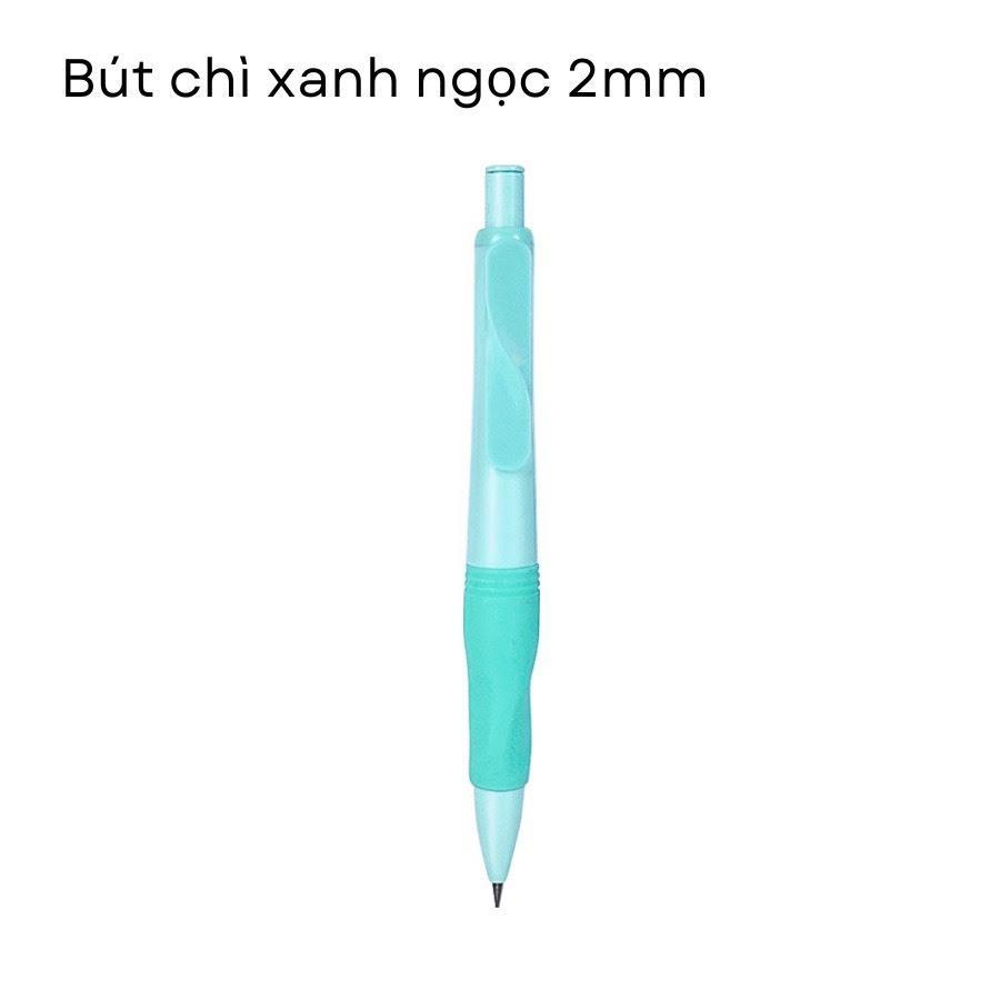 [Tặng Labubu] Combo Bút Chì Cá Heo Tập Viết Bấm 2B Ngòi 2.0mm Đồng Hành Cùng Bé giúp bé cầm bút đúng tư thế