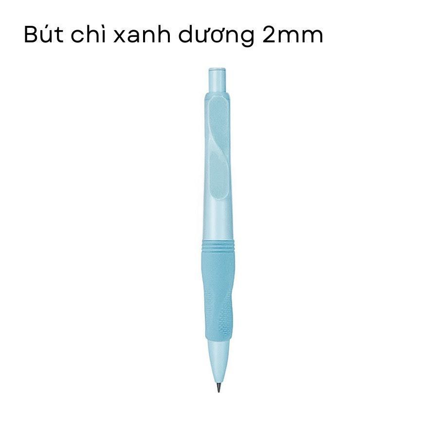 [Tặng Labubu] Combo Bút Chì Cá Heo Tập Viết Bấm 2B Ngòi 2.0mm Đồng Hành Cùng Bé giúp bé cầm bút đúng tư thế