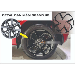 Decal dán mâm Grand i10 (5bánh)