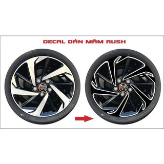 Decal Dán mâm  Rush ( 5 bánh)