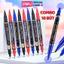 Combo 10 Bút Lông Dầu 2 Đầu Deli, Mực Không Trôi, Viết Trên Nhiều Bề Mặt Bút Dạ Viết Bảng Không Xoá Được