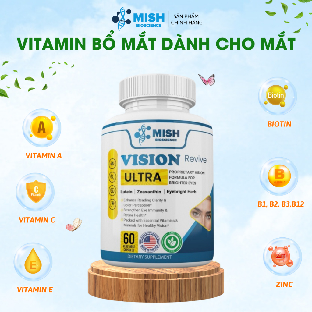 Vitamin Bổ Mắt Dành Cho Mắt Khô Và Nhạy Cảm Vision Revive Ultra