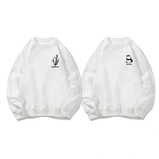Áo sweater hoodie đôi mùa đông  Bamboo Panda form rộng unisex chất liệu cotton nỉ bông L66 [A053]