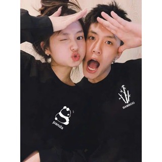 Áo sweater hoodie đôi mùa đông  Bamboo Panda form rộng unisex chất liệu cotton nỉ bông L66 [A053]