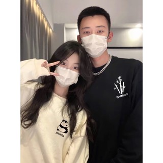 Áo sweater hoodie đôi mùa đông  Bamboo Panda form rộng unisex chất liệu cotton nỉ bông L66 [A053]
