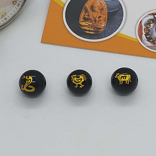Vòng tam hợp tỵ dậu sửu chất liệu mã não xanh lục - size 8 10ly cho nữ - may mắn tài lộc