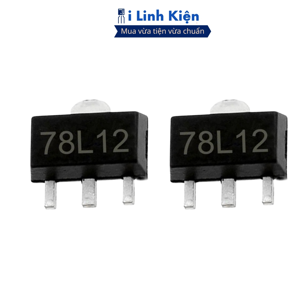 Ic nguồn 78L12 0.1A 12V SOT-89 chính hãng Ilinhkien