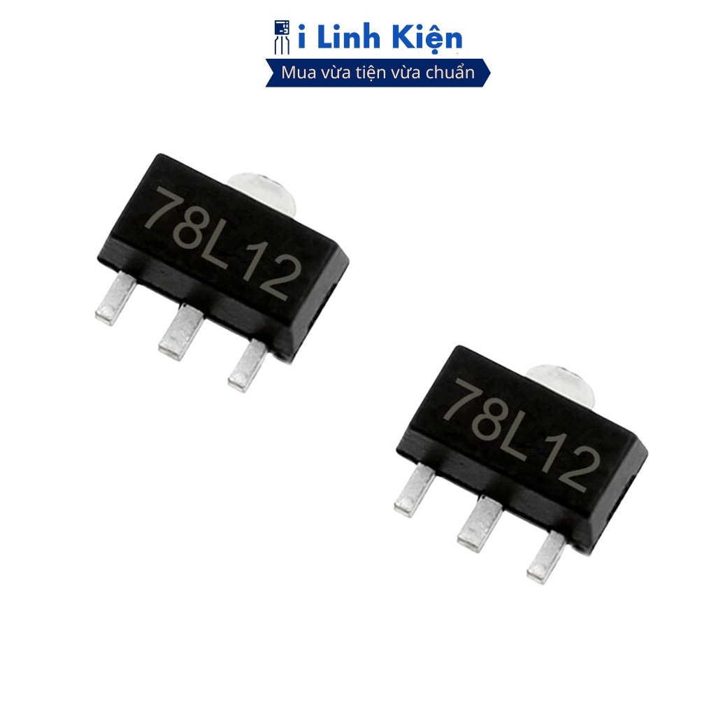 Ic nguồn 78L12 0.1A 12V SOT-89 chính hãng Ilinhkien