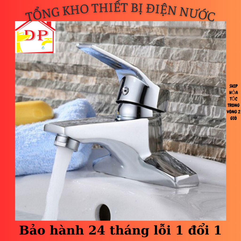 Vòi lavabo, Vòi rửa mặt nóng lạnh cao cấp SNL27 tặng đôi dây cấp