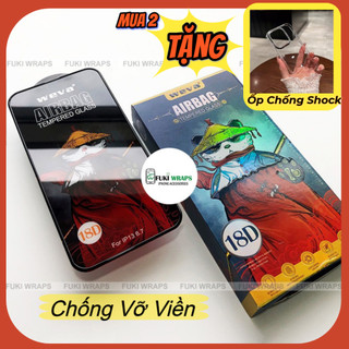 Kính cường lực Chống Vỡ Viền 18D Phủ Nano Mượt Dành Cho 16 pro max 15 pro max 14 pro max 13 pro max 12 pro max