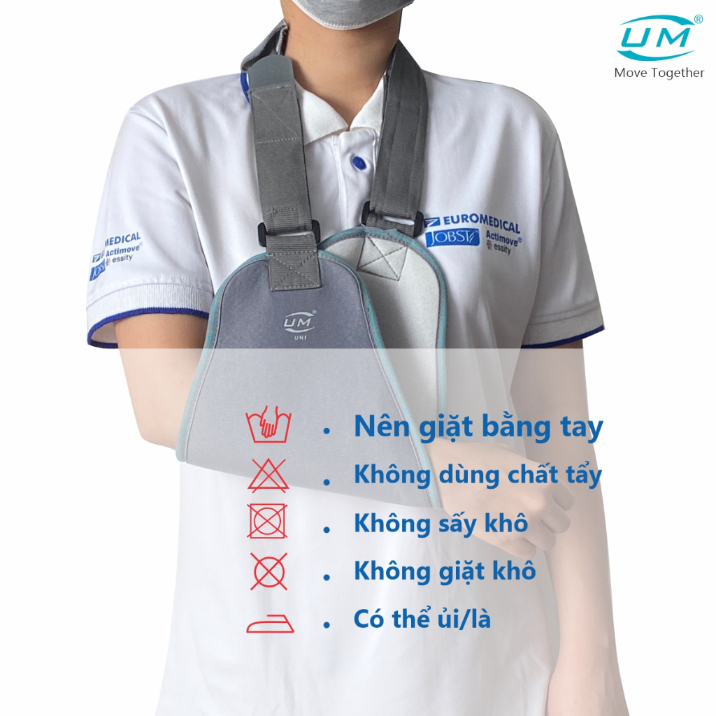 Ảnh Đai Treo Tay Tam Giác Hỗ Trợ Cố Định Cánh Tay UM C13 [United Medicare]. Tiêu Chuẩn Châu Âu 4