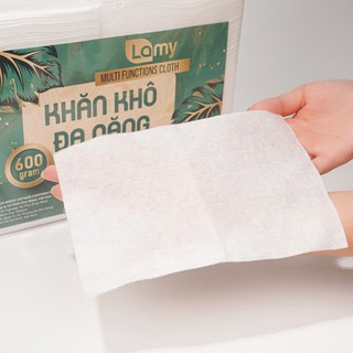 Khăn vải khô đa năng Lamy túi 600gram ~ 500 tờ không mùi