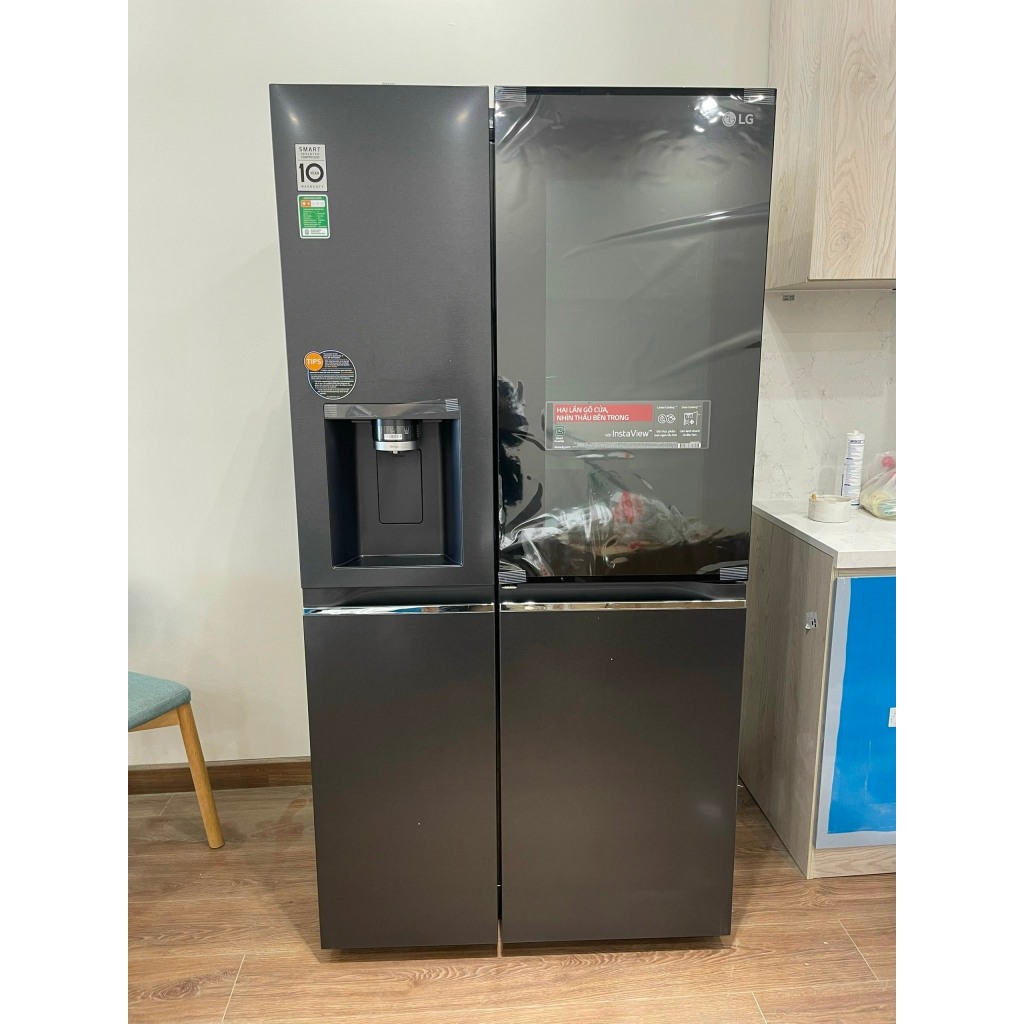 Tủ lạnh LG Inverter 635 lít Side By Side InstaView GRG257BL 2023