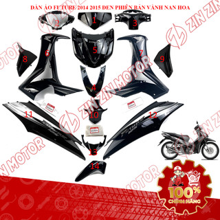 Dàn Áo Xe Future 125 Mập , Xe Future Bình Xăng Con 125 2014 2015 Đen Phiên Bản Vành Nan Hoa Chính Hãng - ZZM