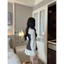 Set Áo Xước Đính Nơ Phối Sơmi Trắng Mix Chân Váy Xếp Ly Trắng (cvay có lót quần)