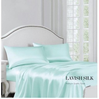 (XẢ LỖ HÔM NAY) Ga giuòng drap lẻ Lụa LS Lavish silk Hàng loại 1 cao cấp mát lạnh_Xanh Ngoc