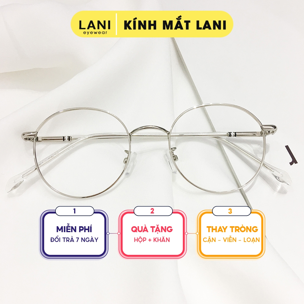 Ảnh Gọng kính cận LANI kim loại tròn cho mặt nhỏ màu sắc nhẹ nhàng 29120 - dành cho mặt nhỏ 1