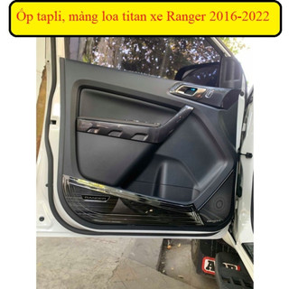 Ốp tapli, màng loa cánh cửa xe Ford Ranger 2014 - 2021, Hàng titan cao cấp