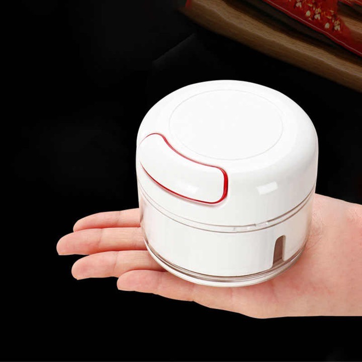Dụng cụ xay tỏi ớt mini kéo tay