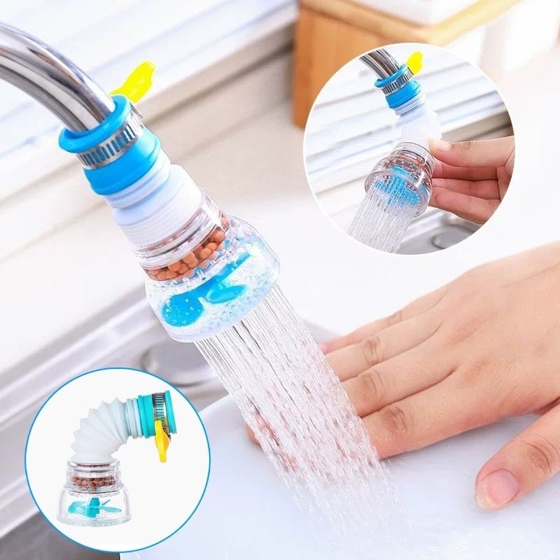 Đầu vòi lọc nước tăng áp 360 độ - Có thể kéo dài Vòi tăng áp lực nước rửa chén bát