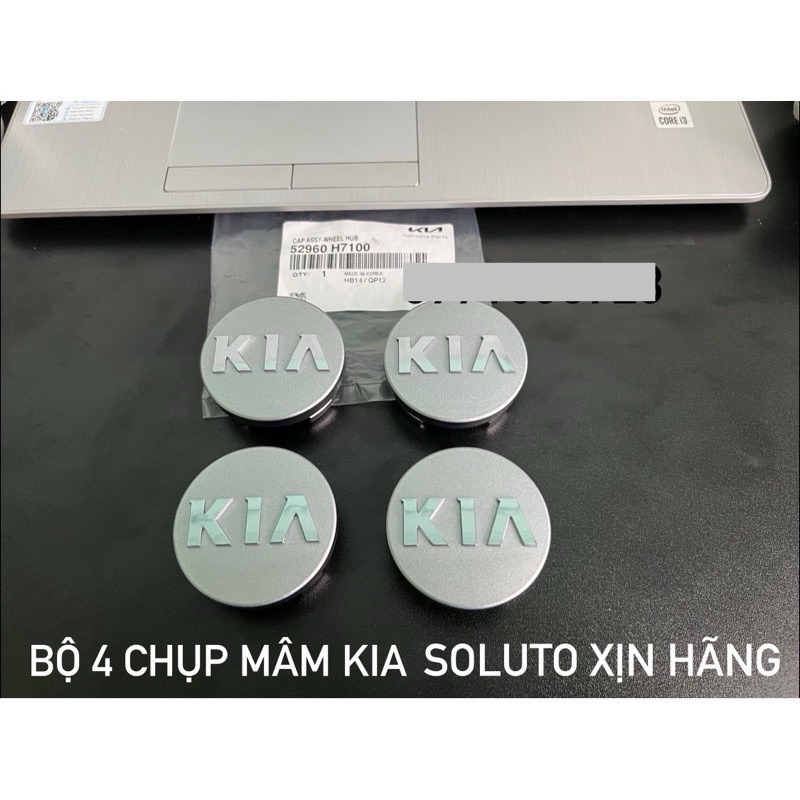 Logo chụp mâm chụp lazang bánh xe ô tô KIA SOLUTO Kích thước 54MM xịn ...