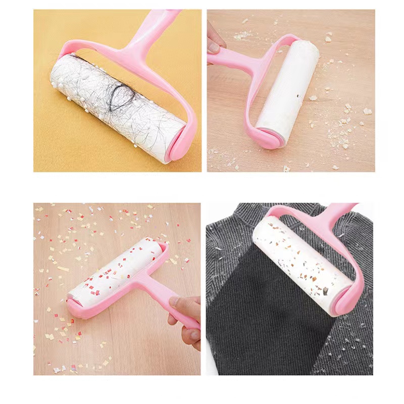 Combo-Cây lăn bụi 10cm 16cm 24cm lõi giấy dự phòng thay thế,làm sạch quần áo ga giường lông chó mèo】