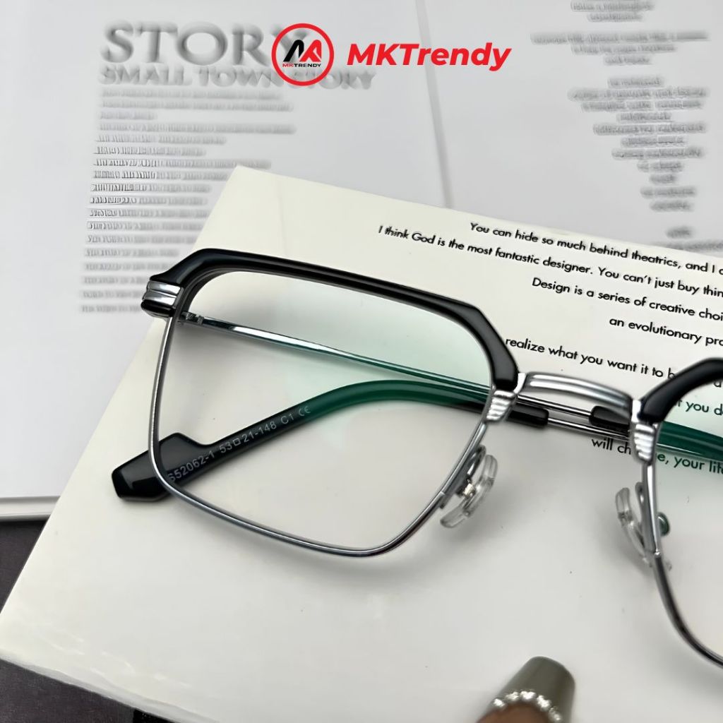 Kính lão viễn thị MKTRENDY cho người già lớn tuổi đọc sách báo gọng đổi màu chống ánh sáng xanh chống tia UV X10