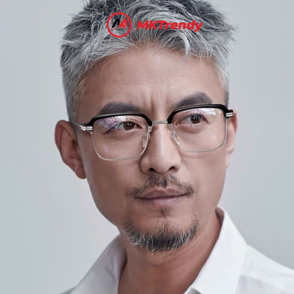 Kính lão viễn thị MKTRENDY cho người già lớn tuổi đọc sách báo gọng đổi màu chống ánh sáng xanh chống tia UV X10