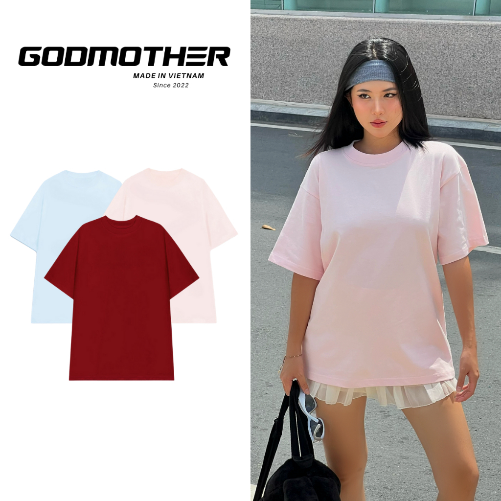 Áo Thun Trơn Cotton 250gsm GODMOTHER Summer Version