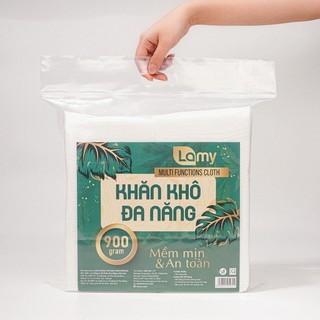 Khăn vải khô đa năng Lamy túi 900gram ~ 720 tờ không mùi