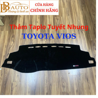 TOYOTA VIOS - Thảm taplo tuyết nhung ô tô Toyota Vios đời 2014 đến 2026 chống nắng, nóng bảo vệ xe