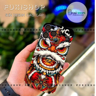 Miếng dán Skin Mặt Sau / Ốp Lưng Kì Lân FULL VIỀN Dành Cho 15 pro max 14 pro max 13 pro max 12 pro max  - FukiShop