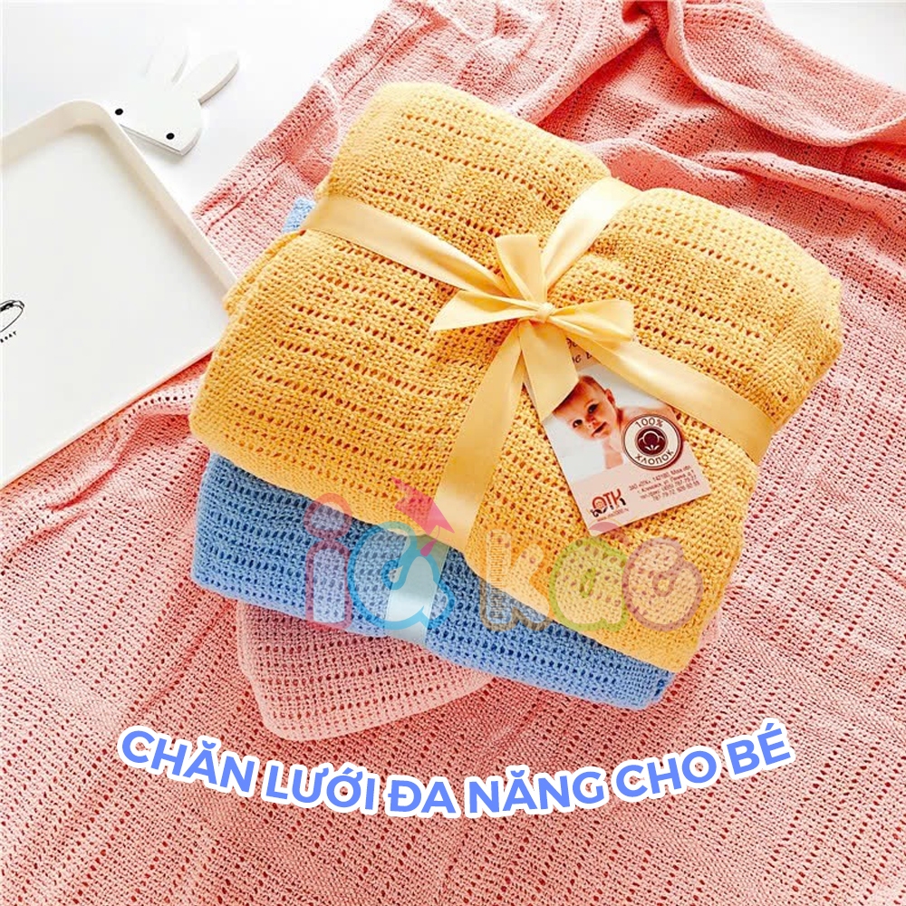 Ảnh Chăn Lưới Xuất Nga, Chăn Lưới Chống Ngạt Cho Bé An Toàn Thoáng Khí IQ Kao, Chăn Quấn Đắp Giữ Ấm Cho Bé Mùa Đông Mùa Hè 2
