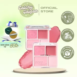 Phấn Má Hồng Judydoll Kèm Highlight Hiệu ứng Trái tim BLUSH & HIGHLIGHT PALETTE 9g