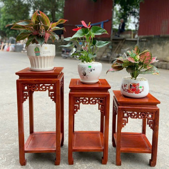 đôn gỗ hương đá mặt 30 cao 40,50,60,70,80